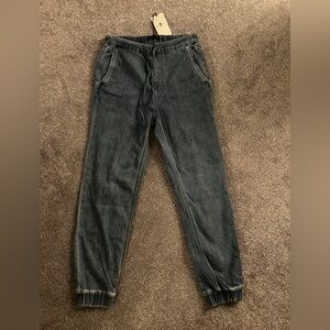 7 For All Mankind Black Joggers